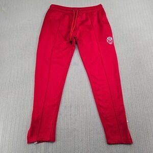 Secret‎ Scientist Joggers Track Pants Mens Small Red Tapered Logo Satin Pockets